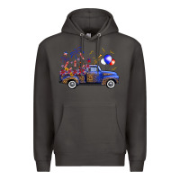Smoke western truck fourth of july Premium Hoodie - FaDigitalArtStudio