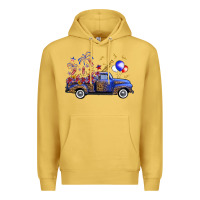 Antique Gold western truck fourth of july Premium Hoodie - FaDigitalArtStudio