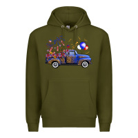 Army Green western truck fourth of july Premium Hoodie - FaDigitalArtStudio