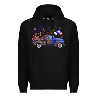 Black western truck fourth of july Premium Hoodie - FaDigitalArtStudio
