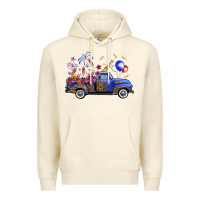 Sandshell western truck fourth of july Premium Hoodie - FaDigitalArtStudio