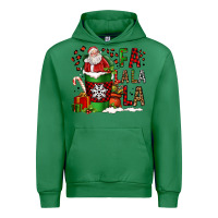 Emerald fa la la la la christmas santa claus coffee cup Urban Hoodie - FaDigitalArtStudio