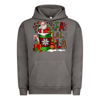 Pigment Tornado fa la la la la christmas santa claus coffee cup Urban Hoodie - FaDigitalArtStudio