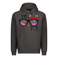 Smoke star spangled stup Premium Hoodie - CowhideDigitalArt
