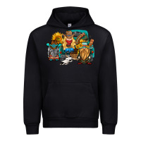 Black western Truck with gnomes Urban Hoodie - HRA Design Shop