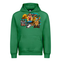Emerald western Truck with gnomes Urban Hoodie - HRA Design Shop