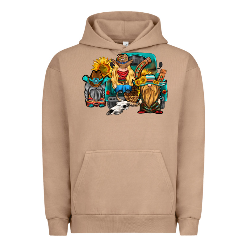 Western Truck With Gnomes Urban Hoodie by HRA Design Shop | Teevron