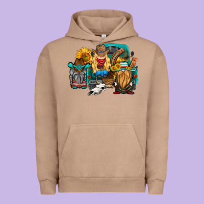 Western Truck With Gnomes Urban Hoodie Designed By Hra Design Shop