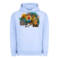 Pigment Grape Ice western Truck with gnomes Urban Hoodie - HRA Design Shop
