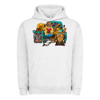 Pigment Lunar Rock western Truck with gnomes Urban Hoodie - HRA Design Shop