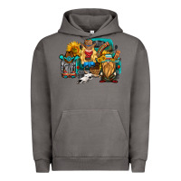 Pigment Tornado western Truck with gnomes Urban Hoodie - HRA Design Shop