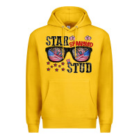 Lemon star spangled stup Premium Hoodie - CowhideDigitalArt