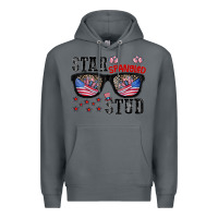 Rock star spangled stup Premium Hoodie - CowhideDigitalArt
