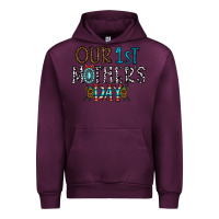 Mauve Wine our 1 st mother's day Urban Hoodie - CowhideDigitalArt