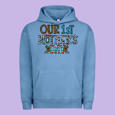 Our 1 St Mother's Day Urban Hoodie Designed By Cowhidedigitalart
