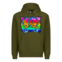 Army Green lgbtq gender gay symbol Premium Hoodie - HRA Design Shop