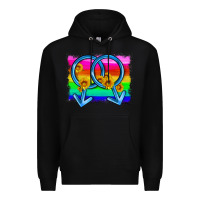 Black lgbtq gender gay symbol Premium Hoodie - HRA Design Shop