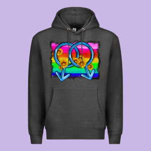 Lgbtq Gender Gay Symbol Premium Hoodie Designed By Hra Design Shop