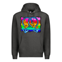 Charcoal Heather lgbtq gender gay symbol Premium Hoodie - HRA Design Shop