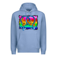 Colony Blue lgbtq gender gay symbol Premium Hoodie - HRA Design Shop