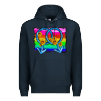 Navy lgbtq gender gay symbol Premium Hoodie - HRA Design Shop