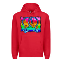 Red lgbtq gender gay symbol Premium Hoodie - HRA Design Shop