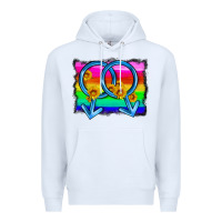 White lgbtq gender gay symbol Premium Hoodie - HRA Design Shop