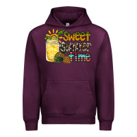 Mauve Wine sweet summer time pineapple Urban Hoodie - RacoonDesign