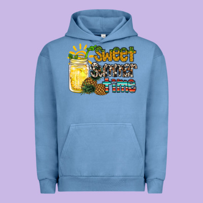 Sweet Summer Time Pineapple Urban Hoodie Designed By Racoondesign