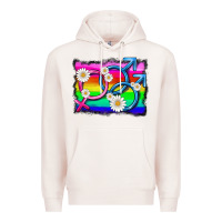 Pale Pink lgbtq gender bisexuality symbol Premium Hoodie - HRA Design Shop