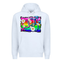 White lgbtq gender bisexuality symbol Premium Hoodie - HRA Design Shop