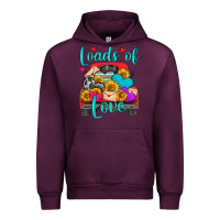 Mauve Wine loads of love with truck Urban Hoodie - HRA Design Shop