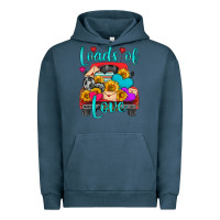 Pigment Midnight Navy loads of love with truck Urban Hoodie - HRA Design Shop