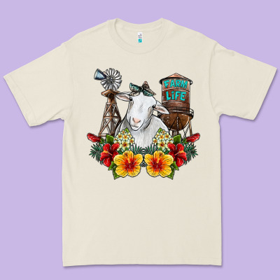 Farm Life Sheep Premium Tee Designed By Sublimationcraftshop