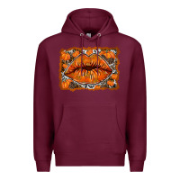 Burgundy fall lips Premium Hoodie - RacoonDesign