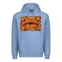 Colony Blue fall lips Premium Hoodie - RacoonDesign