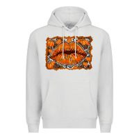 Dove Grey fall lips Premium Hoodie - RacoonDesign