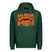 Sports Green fall lips Premium Hoodie - RacoonDesign