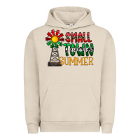 Pigment French Oak small town summer Urban Hoodie - CowhideDigitalArt