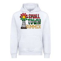 White small town summer Urban Hoodie - CowhideDigitalArt