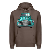 Coffee western truck front view Premium Hoodie - FaDigitalArtStudio