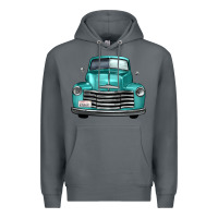 Rock western truck front view Premium Hoodie - FaDigitalArtStudio