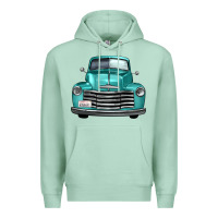 Seafoam western truck front view Premium Hoodie - FaDigitalArtStudio
