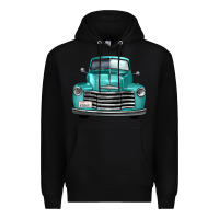 Black western truck front view Premium Hoodie - FaDigitalArtStudio