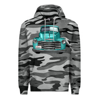 Slate Camo western truck front view Premium Hoodie - FaDigitalArtStudio