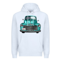 White western truck front view Premium Hoodie - FaDigitalArtStudio