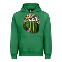 Emerald day of the dead mexican cactus Urban Hoodie - FaDigitalArtStudio