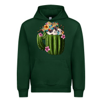 Forest Green day of the dead mexican cactus Urban Hoodie - FaDigitalArtStudio
