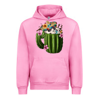 Fuchsia Pink day of the dead mexican cactus Urban Hoodie - FaDigitalArtStudio