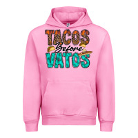 Fuchsia Pink tacos before vatos Urban Hoodie - RacoonDesign